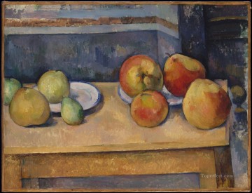 Paul Cezanne Painting - Bodegón Manzanas y Peras Paul Cezanne
